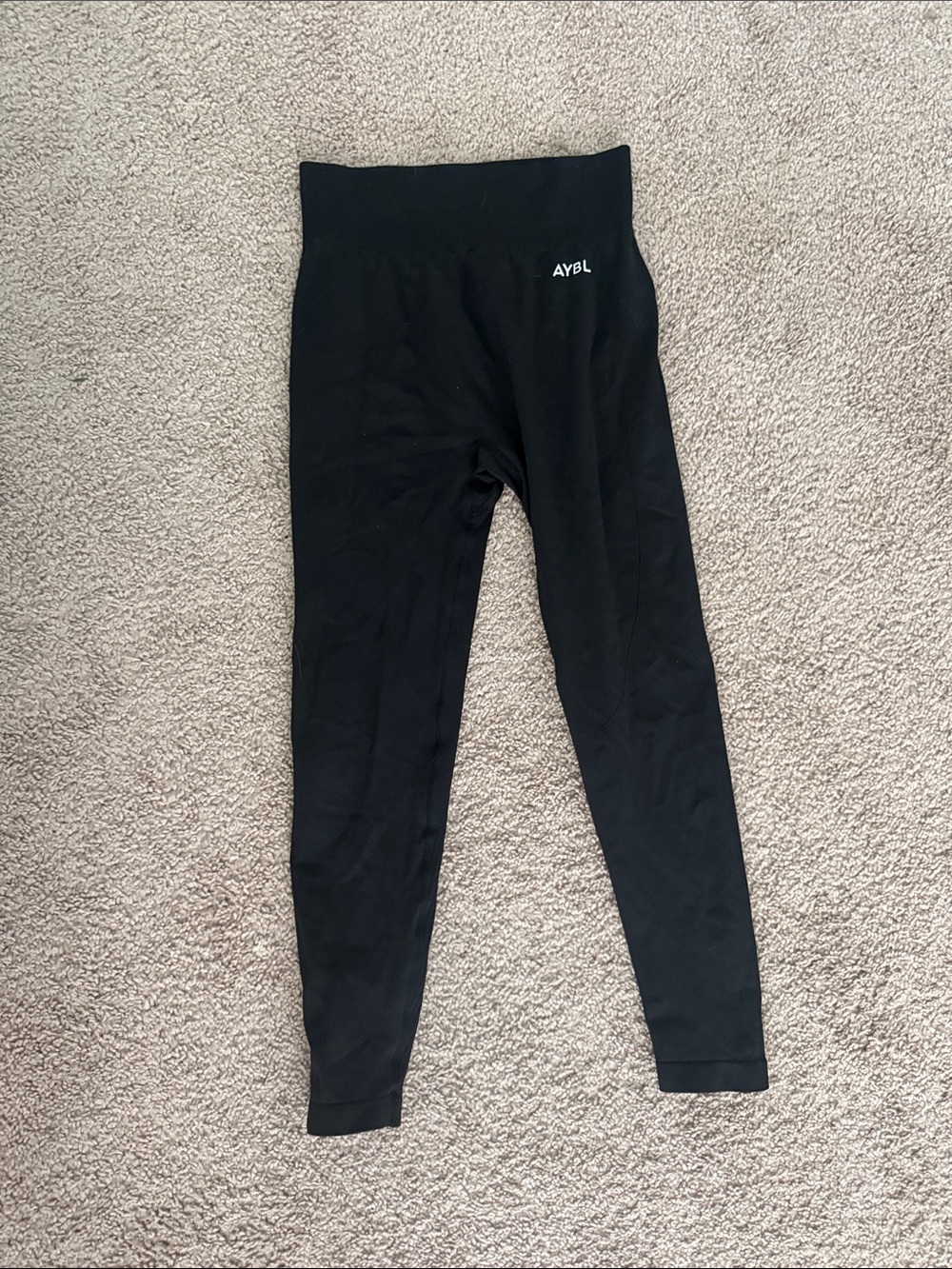 AYBL Black High-Rise Performance Leggings